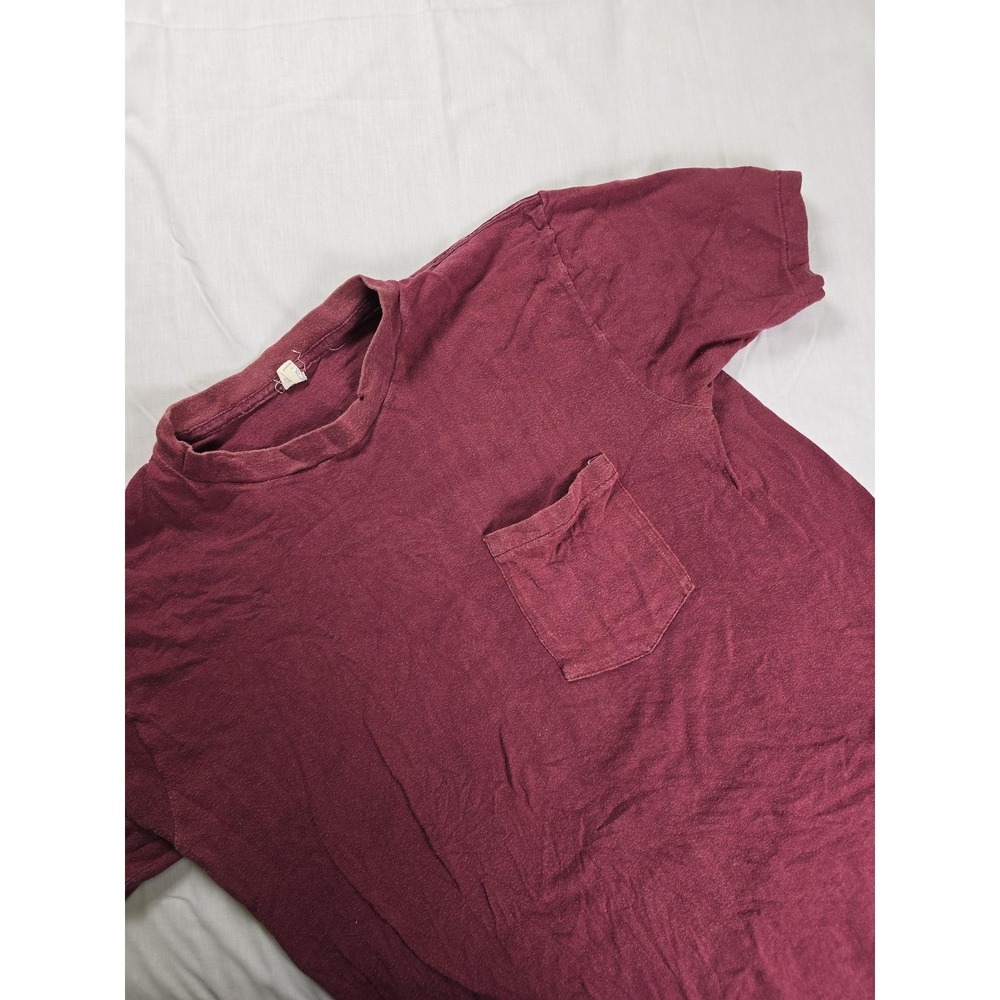 Vintage UAW Local 766 Colorado Shirt Mens Large Burgundy Single Stitch USA‎ 80s